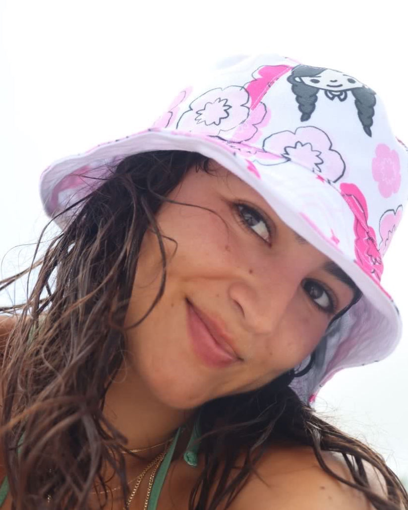 2 Korean Girls All-Over Bucket Hat
