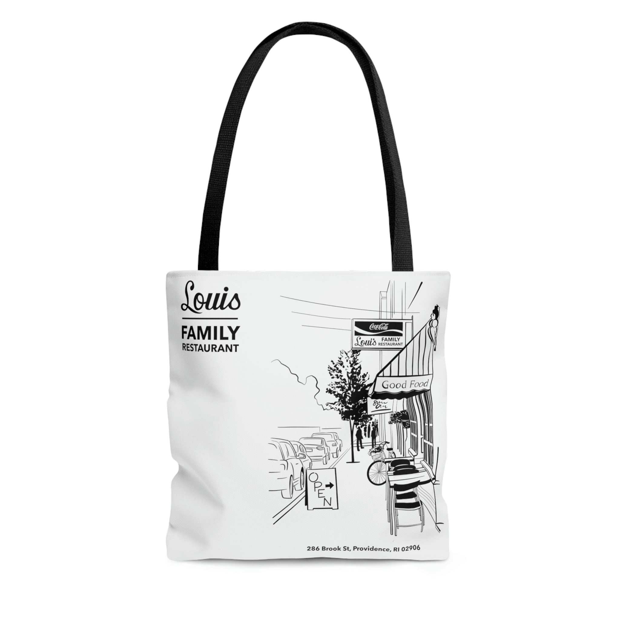 Louis Diner Tote in White – All Staff