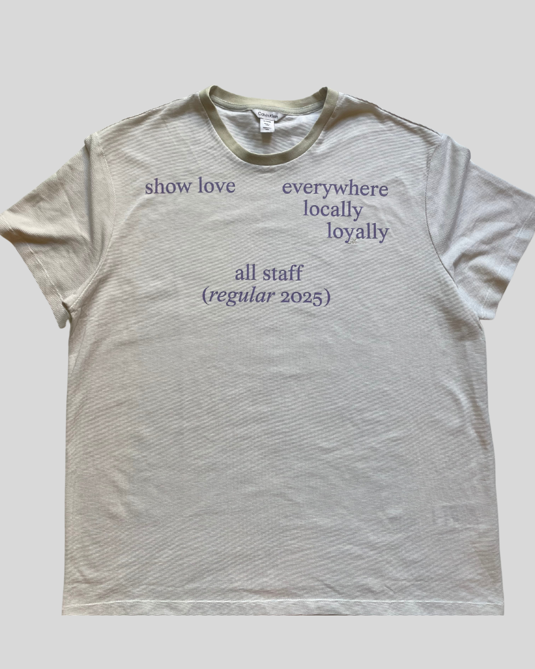 All Staff "Regular" Short Sleeve, Upcycled Edition