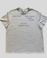 All Staff "Regular" Short Sleeve, Upcycled Edition