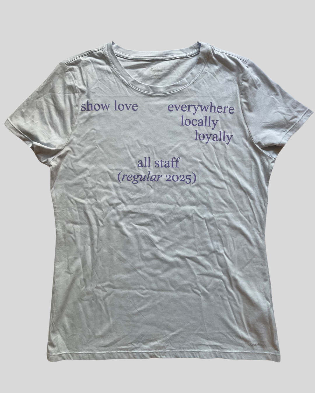 All Staff "Regular" Short Sleeve, Upcycled Edition