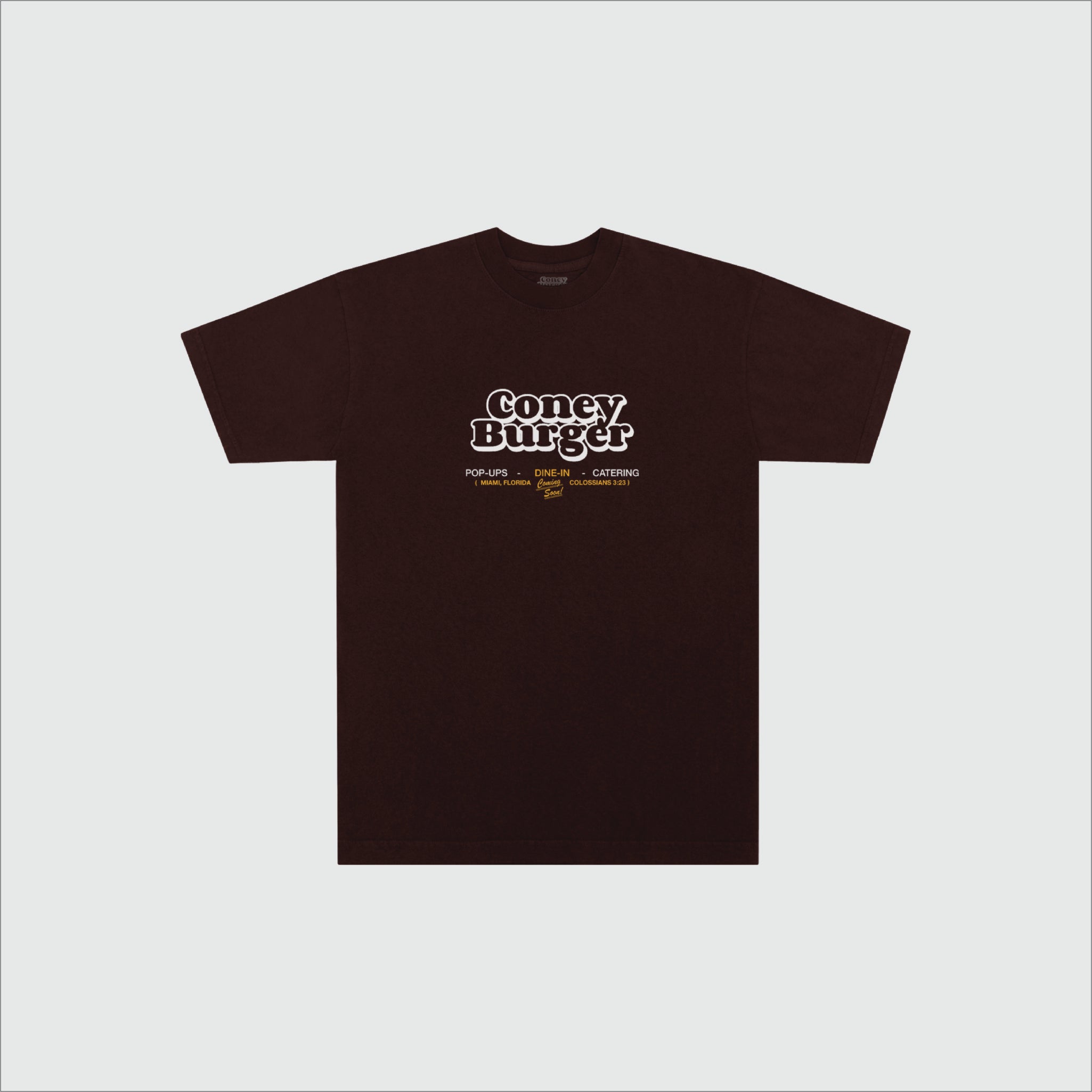 Coney Burger Chocolate Tee