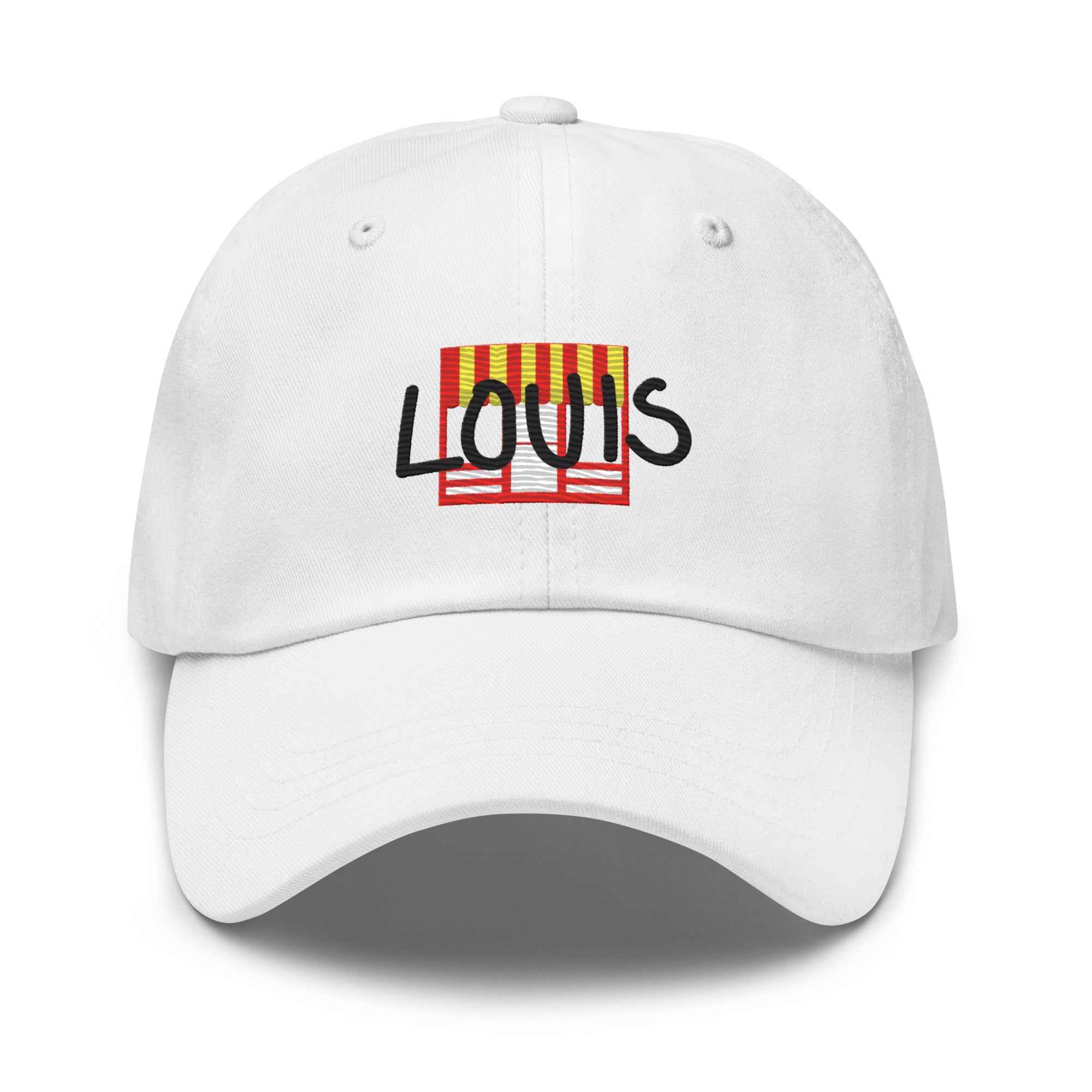 Louis Collegiate Dad hat in White