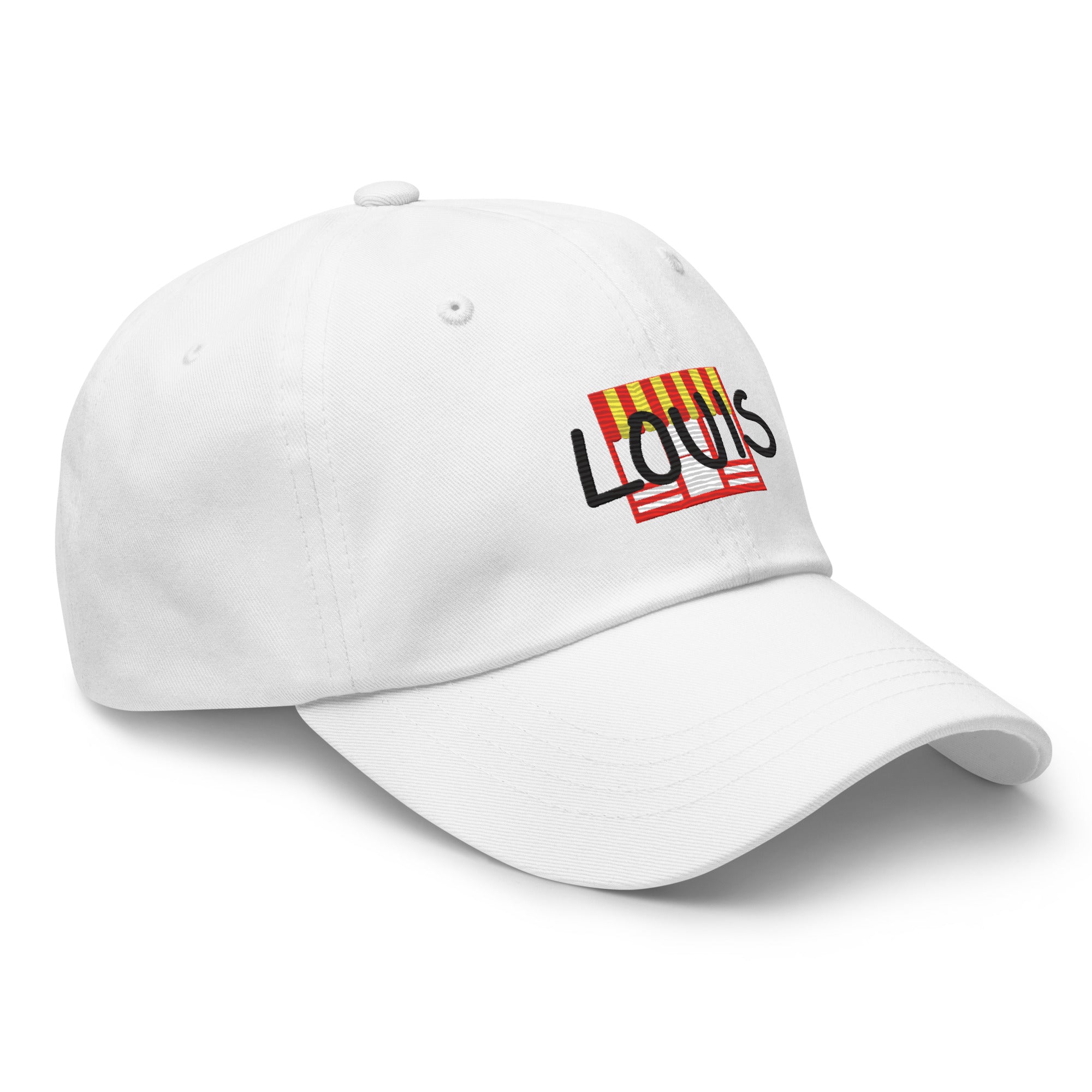 Louis Collegiate Dad hat in White