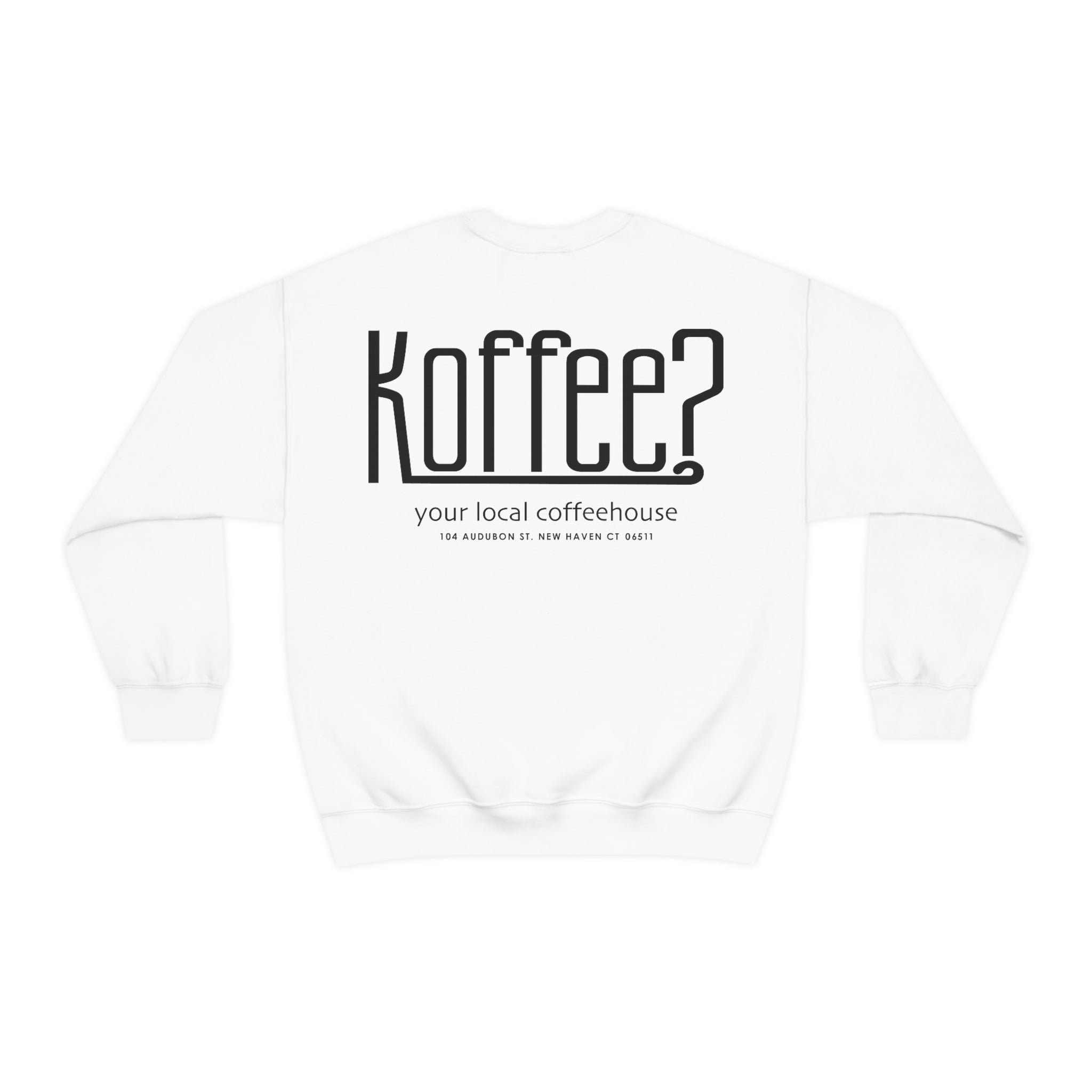 Koffee? Standard Sweatshirt in White
