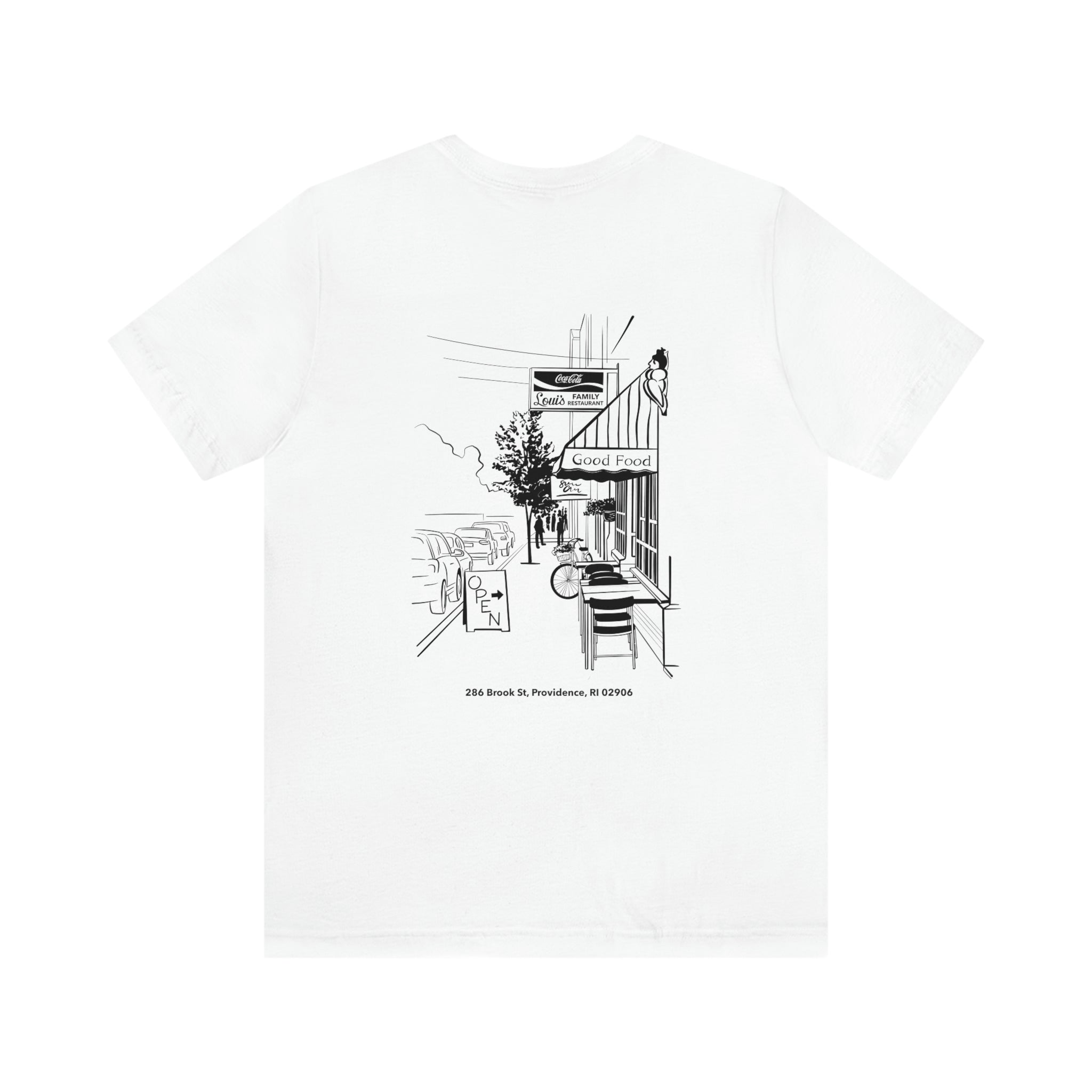 Louis Diner Tee in White