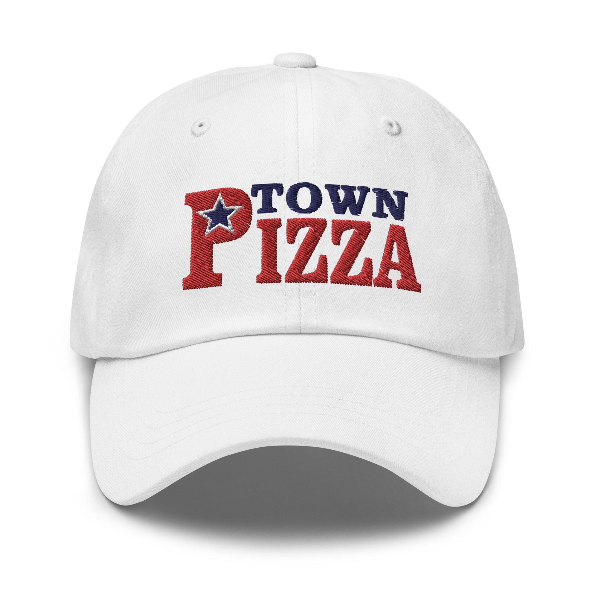 Town Pizza Dad Hat in White