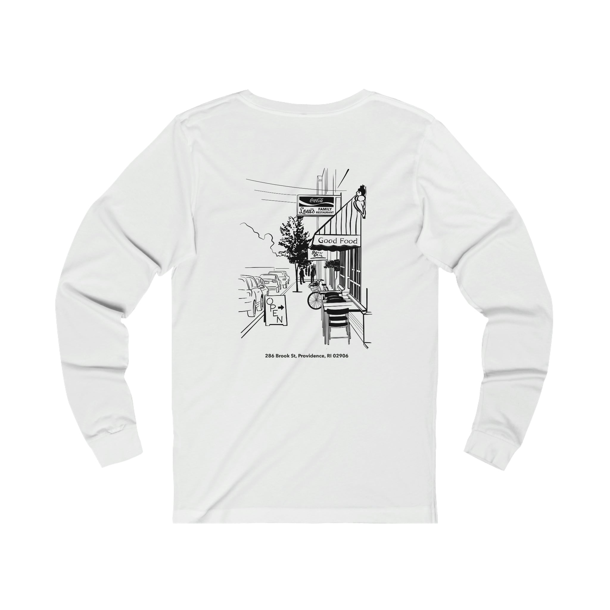 Louis Diner Long Sleeve in White