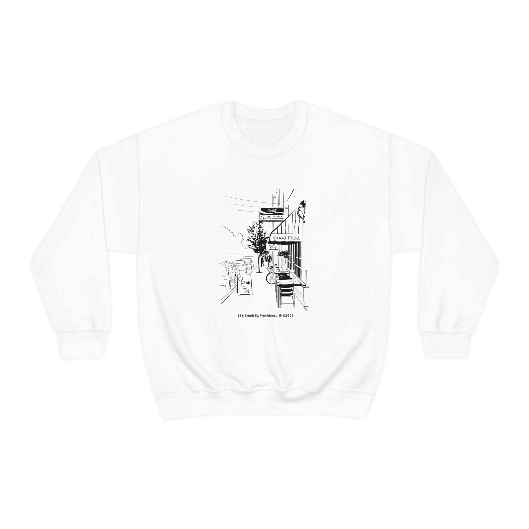 Louis Diner Sweatshirt in White